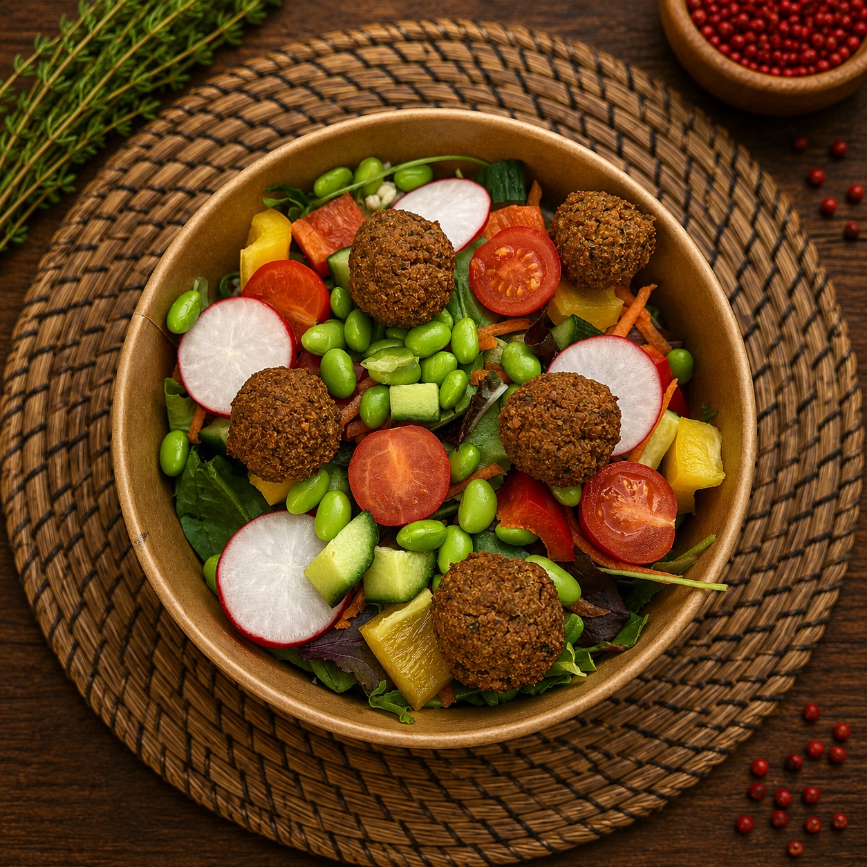 Falafel cu legume